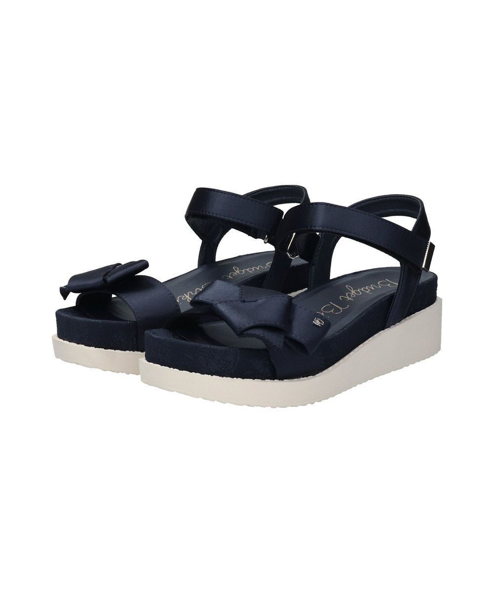 【ブリジット バーキン/Bridget Birkin】の【Bridget Birkin】リボンベルトジャガードサンダル インテリア・キッズ・メンズ・レディースファッション・服の通販 founy(ファニー) 　ファッション　Fashion　レディースファッション　WOMEN　ベルト　Belts　NEW・新作・新着・新入荷　New Arrivals　ガーリー　Girly　サンダル　Sandals　リボン　Ribbon　夏　Summer　春　Spring　S/S・春夏　Ss・Spring/Summer　ネイビー雑材|ID: prp329100004534443 ipo3291000000032076027
