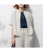 【23区/NIJYUSANKU】の【一部店舗限定/吸水速乾/UVカット/接触冷感】ストレッチジョーゼット フレンチスリーブ ブルゾン ベージュ系|ID: prp329100004534444 ipo3291000000032046366