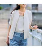 【23区/NIJYUSANKU】の【一部店舗限定/吸水速乾/UVカット/接触冷感】ストレッチジョーゼット フレンチスリーブ ブルゾン ベージュ系|ID: prp329100004534444 ipo3291000000032605366