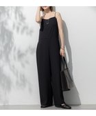 【23区/NIJYUSANKU】の【一部店舗限定/吸水速乾/UVカット/接触冷感/洗える】ストレッチジョーゼット オールインワン ブラック系|ID:prp329100004534448