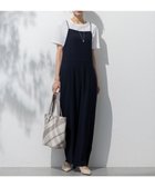 【23区/NIJYUSANKU】の【一部店舗限定/吸水速乾/UVカット/接触冷感/洗える】ストレッチジョーゼット オールインワン ネイビー系|ID:prp329100004534448