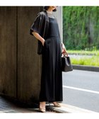 【23区/NIJYUSANKU】の【一部店舗限定/吸水速乾/UVカット/接触冷感/洗える】ストレッチジョーゼット オールインワン ブラック系|ID:prp329100004534448