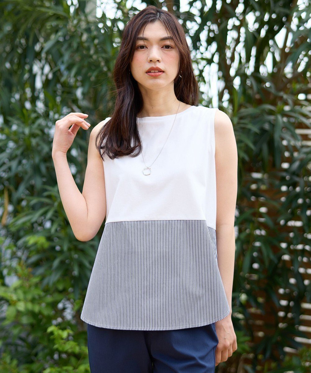 【エニィファム/any FAM】の【洗濯機可】ラウンドヘムコンビインナー 人気、トレンドファッション・服の通販 founy(ファニー) 　ファッション　Fashion　レディースファッション　Ladies' Fashion Online　トップス・カットソー　Tops/Tshirt　シャツ/ブラウス　Shirts/Blouses　ロング / Tシャツ　T-Shirts　カットソー　Cut and Sewn　インナー　Inner　カットソー　Cut And Sew　ジャケット　Jacket　タンク　Tank　トレンド　Trend　ベスト　Vest　夏　Summer　春　Spring　S/S・春夏　Ss・Spring/Summer　 other-1|ID: prp329100004534476 ipo3291000000032046486