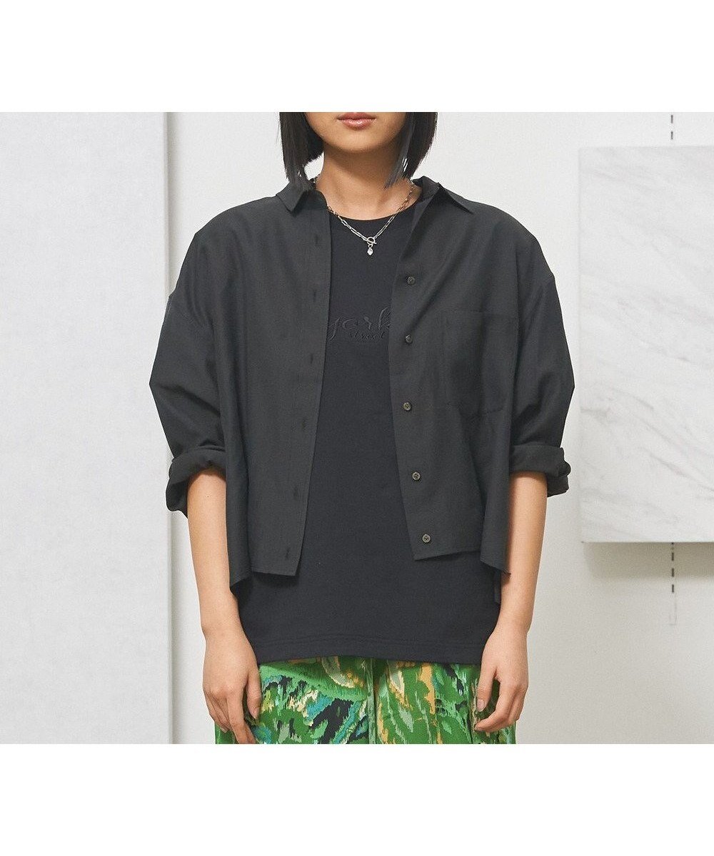 【ジェイプレスヨークストリート/J.PRESS YORK STREET】の【WOMEN】シアーショート ブラウス 人気、トレンドファッション・服の通販 founy(ファニー) 　ファッション　Fashion　レディースファッション　WOMEN　トップス・カットソー　Tops/Tshirt　シャツ/ブラウス　Shirts/Blouses　アクセサリー　Accessories　インナー　Inner　春　Spring　コンパクト　Compact　今季　This Season　シアー　Sheer　ショルダー　Shoulder　ショート　Short　タンク　Tank　ドロップ　Drop　バランス　Balance　ボトム　Bottom　ロング　Long　ワイド　Wide　S/S・春夏　Ss・Spring/Summer　夏　Summer　エレガント 上品　Elegant　 other-1|ID: prp329100004534482 ipo3291000000032100389