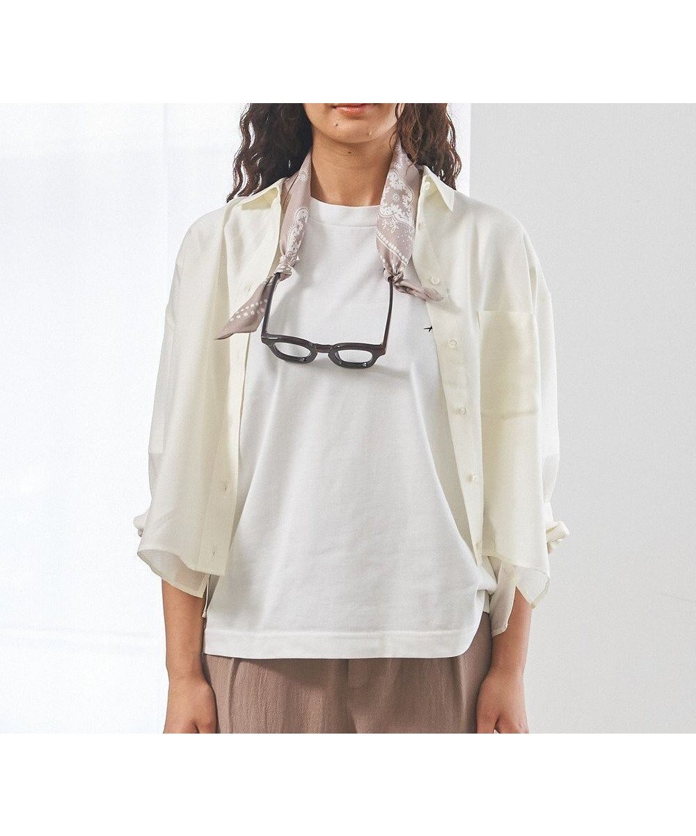 【ジェイプレスヨークストリート/J.PRESS YORK STREET】の【WOMEN】シアーショート ブラウス インテリア・キッズ・メンズ・レディースファッション・服の通販 founy(ファニー) 　ファッション　Fashion　レディースファッション　WOMEN　トップス・カットソー　Tops/Tshirt　シャツ/ブラウス　Shirts/Blouses　アクセサリー　Accessories　インナー　Inner　春　Spring　コンパクト　Compact　今季　This Season　シアー　Sheer　ショルダー　Shoulder　ショート　Short　タンク　Tank　ドロップ　Drop　バランス　Balance　ボトム　Bottom　ロング　Long　ワイド　Wide　S/S・春夏　Ss・Spring/Summer　夏　Summer　エレガント 上品　Elegant　ホワイト系|ID: prp329100004534482 ipo3291000000032100391