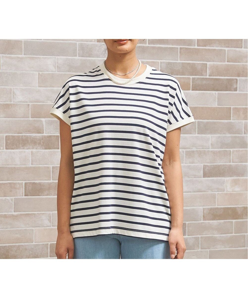 【ジェイプレスヨークストリート/J.PRESS YORK STREET】の【WOMEN】ボーダーキャップスリーブ Tシャツ 人気、トレンドファッション・服の通販 founy(ファニー) 　ファッション　Fashion　レディースファッション　Ladies' Fashion Online　トップス・カットソー　Tops/Tshirt　シャツ/ブラウス　Shirts/Blouses　ロング / Tシャツ　T-Shirts　カットソー　Cut and Sewn　アクセサリー　Accessories　春　Spring　カットソー　Cut And Sew　キャップ　Cap　サンダル　Sandals　シンプル　Simple　スニーカー　Sneakers　スラックス　Slacks　スリーブ　Sleeve　デニム　Denim　ネックレス　Necklace　バランス　Balance　バングル　Bangle　ボトム　Bottom　S/S・春夏　Ss・Spring/Summer　おすすめ　Recommend　夏　Summer　 other-1|ID: prp329100004534483 ipo3291000000032080560