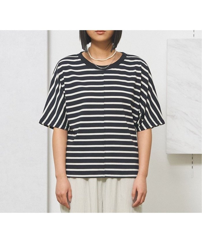 【ジェイプレスヨークストリート/J.PRESS YORK STREET】の【WOMEN】ボーダードルマン Tシャツ インテリア・キッズ・メンズ・レディースファッション・服の通販 founy(ファニー) https://founy.com/ ファッション Fashion レディースファッション Ladies' Fashion Online トップス・カットソー Tops/Tshirt シャツ/ブラウス Shirts/Blouses ロング / Tシャツ T-Shirts カットソー Cut and Sewn アクセサリー Accessories 春 Spring カットソー Cut And Sew シンプル Simple デニム Denim ネックレス Necklace バランス Balance バングル Bangle ベーシック Basic ボトム Bottom リラックス Relax ワイド Wide S/S・春夏 Ss・Spring/Summer 夏 Summer エレガント 上品 Elegant |ID: prp329100004534486 ipo3291000000032584658