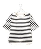 【ジェイプレスヨークストリート/J.PRESS YORK STREET】の【WOMEN】ボーダードルマン Tシャツ ネイビー系1|ID: prp329100004534486 ipo3291000000032584660