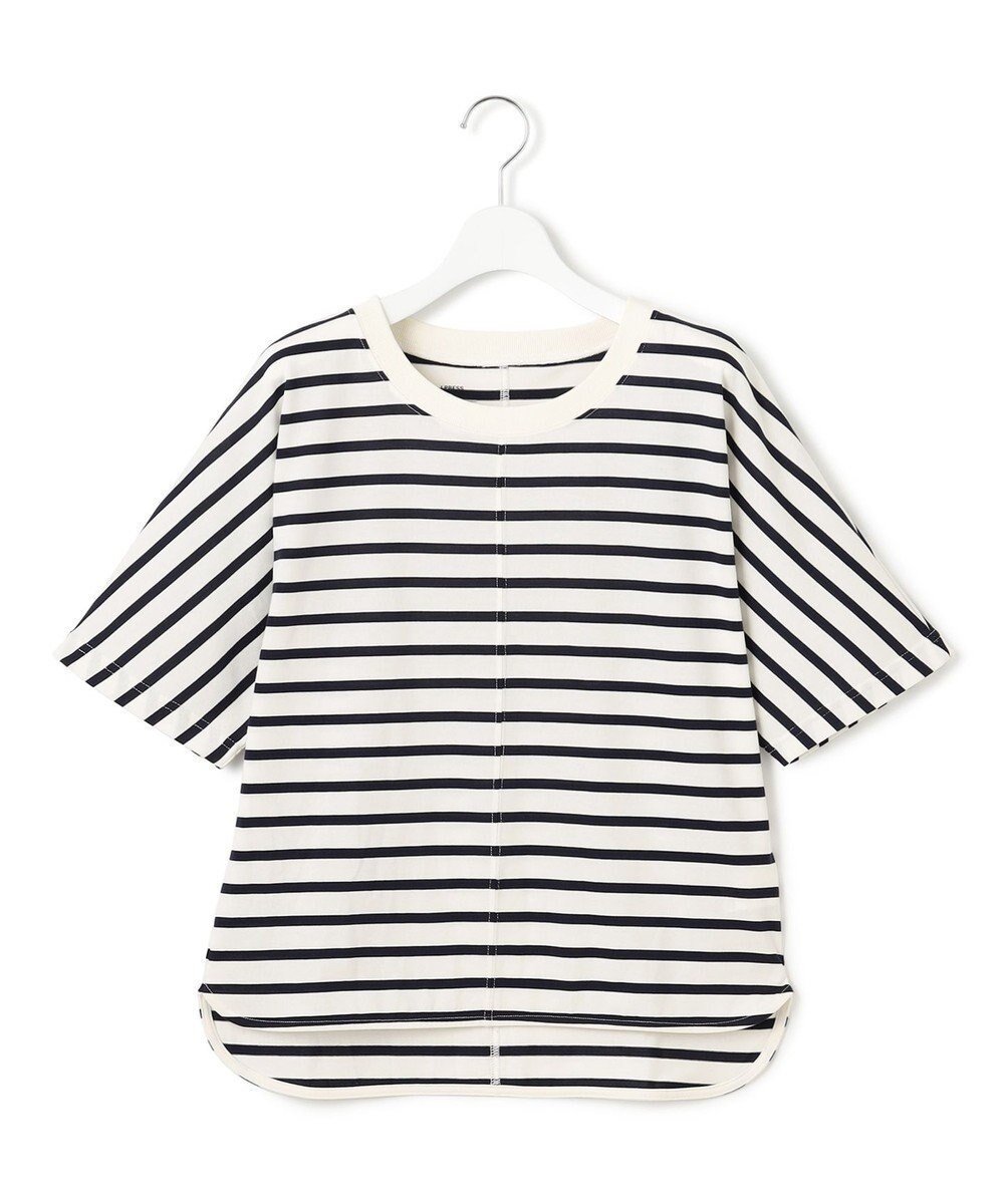 【ジェイプレスヨークストリート/J.PRESS YORK STREET】の【WOMEN】ボーダードルマン Tシャツ インテリア・キッズ・メンズ・レディースファッション・服の通販 founy(ファニー) 　ファッション　Fashion　レディースファッション　Ladies' Fashion Online　トップス・カットソー　Tops/Tshirt　シャツ/ブラウス　Shirts/Blouses　ロング / Tシャツ　T-Shirts　カットソー　Cut and Sewn　アクセサリー　Accessories　春　Spring　カットソー　Cut And Sew　シンプル　Simple　デニム　Denim　ネックレス　Necklace　バランス　Balance　バングル　Bangle　ベーシック　Basic　ボトム　Bottom　リラックス　Relax　ワイド　Wide　S/S・春夏　Ss・Spring/Summer　夏　Summer　エレガント 上品　Elegant　ネイビー系1|ID: prp329100004534486 ipo3291000000032584660