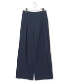 【ジェイプレスヨークストリート/J.PRESS YORK STREET】の【WOMEN】コットンワッシャータックワイド パンツ ネイビー系|ID: prp329100004534491 ipo3291000000032549990