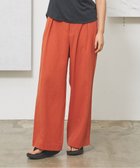 【ジェイプレスヨークストリート/J.PRESS YORK STREET】の【WOMEN】コットンワッシャータックワイド パンツ オレンジ系|ID: prp329100004534491 ipo3291000000032647490