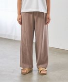 【ジェイプレスヨークストリート/J.PRESS YORK STREET】の【WOMEN】コットンワッシャータックワイド パンツ ブラウン系|ID: prp329100004534491 ipo3291000000032647491