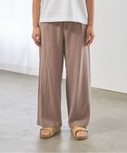 【ジェイプレスヨークストリート/J.PRESS YORK STREET】の【WOMEN】コットンワッシャータックワイド パンツ ブラウン系|ID: prp329100004534491 ipo3291000000032730421
