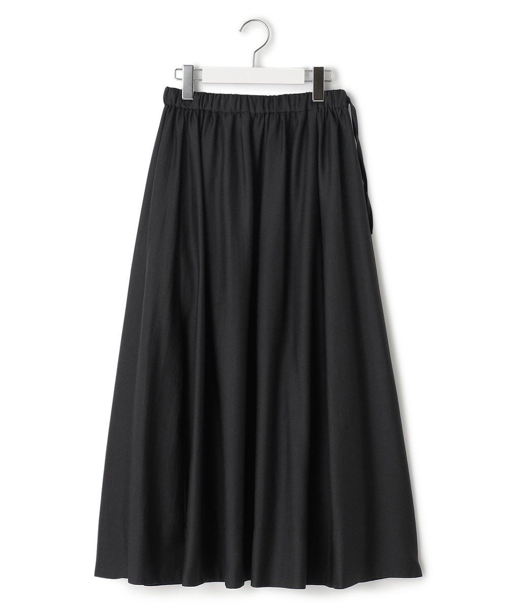 【ジェイプレスヨークストリート/J.PRESS YORK STREET】の【WOMEN】シアーフレアギャザー スカート インテリア・キッズ・メンズ・レディースファッション・服の通販 founy(ファニー) 　ファッション　Fashion　レディースファッション　Fashion for Women　スカート　Skirts　春　Spring　シアー　Sheer, See-Through　ショート　Short, Short Length　シンプル　Simple, Minimal　トレンド　Trend, Trending Now　フィット　Fit, Slim Fit　フレア　Flare, Flared　ロング　Long, Long-Length　S/S・春夏　SS, Spring/Summer, Warm Season　夏　Summer　エレガント 上品　Elegant　ブラック系|ID: prp329100004534498 ipo3291000000032730449