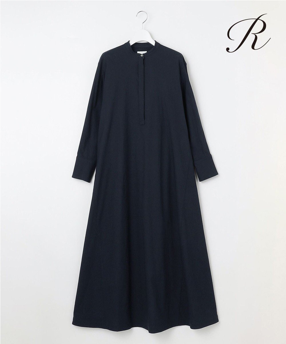 【23区/NIJYUSANKU】の【R(アール)】クリスピーリネンストレッチ 長袖ワンピース 人気、トレンドファッション・服の通販 founy(ファニー) 　ファッション　Fashion　レディースファッション　WOMEN　ワンピース　Dress　イタリア　Italy　エレガント 上品　Elegant　春　Spring　コレクション　Collection　ストレッチ　Stretch　人気　Popularity　長袖　Long Sleeve　フレア　Flare　フロント　Front　半袖　Short Sleeve　リネン　Linen　S/S・春夏　Ss・Spring/Summer　再入荷　Restock/Back In Stock/Re Arrival　夏　Summer　2023春夏・S/S　Ss,Spring/Summer,2023　2023年　2023　ビジネス 仕事 通勤　Business　 other-1|ID: prp329100004534511 ipo3291000000032046633