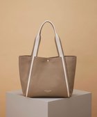 【トプカピ/TOPKAPI】の【TREASURE TOPKAPI】ソフトシュリンク テープハンドル A4 トート バッグ グレージュ|ID: prp329100004534517 ipo3291000000032046653