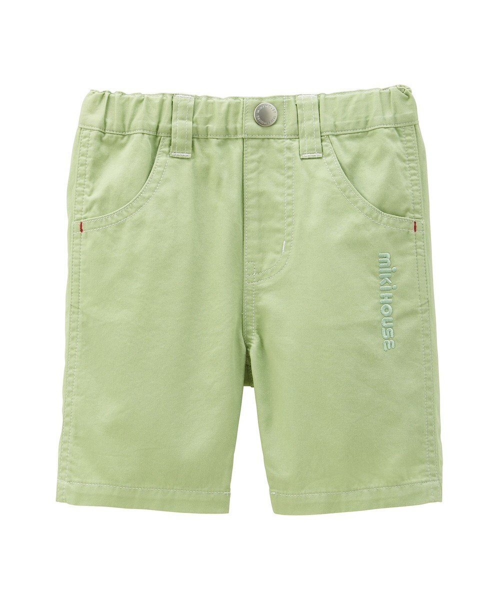 【ミキハウスホットビスケッツ/MIKI HOUSE HOT BISCUITS / KIDS】の【ミキハウス】【80-130cm】6分丈パンツ インテリア・キッズ・メンズ・レディースファッション・服の通販 founy(ファニー) 　ファッション　Fashion　キッズファッション　KIDS Children’s Clothing　ボトムス　Bottoms/Kids　カラフル　Colorful　ツイル　Twill　ポケット　Pocket　再入荷　Restock/Back In Stock/Re Arrival　夏　Summer　春　Spring　S/S・春夏　Ss・Spring/Summer　ストームグリーン|ID: prp329100004535160 ipo3291000000032439354