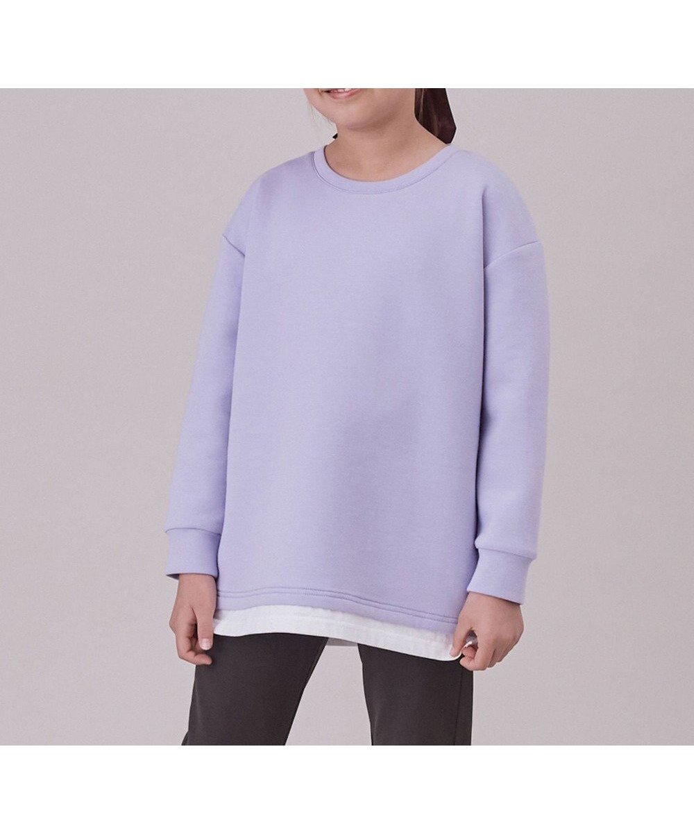 【アンフィーロ/UNFILO / KIDS】の【110-150cm】BEAUTY FORM JERSEY スウェット(UNISEX) インテリア・キッズ・メンズ・レディースファッション・服の通販 founy(ファニー) 　ファッション　Fashion　キッズファッション　Fashion for Kids　トップス・カットソー　Cut & Sew Tops　ユニセックス　Unisex, Genderless　スウェット / スエット　Sweatshirt, Sweatwear　トレンド　Trend, Trending Now　フォルム　Silhouette, Form　A/W・秋冬　Autumn/Winter　ラベンダー|ID: prp329100004535166 ipo3291000000033653355