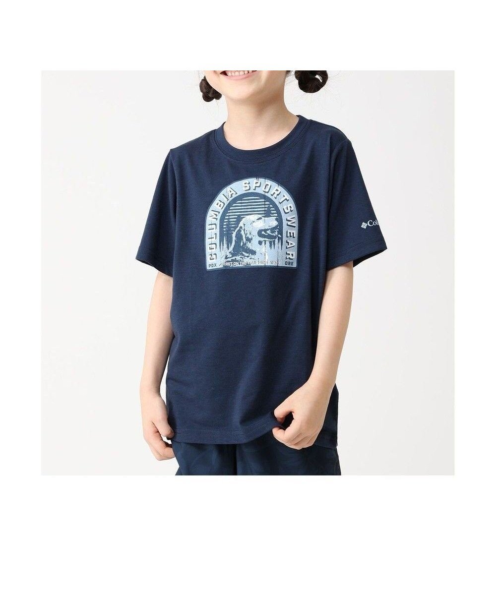 【コロンビア/Columbia / KIDS】のColumbia/ 【KIDS】ラプードルパスショートスリーブTシャツ /コロンビア インテリア・キッズ・メンズ・レディースファッション・服の通販 founy(ファニー) 　ファッション　Fashion　キッズファッション　KIDS　トップス・カットソー　Tops/Tees/Kids　アウトドア　Outdoor　カットソー　Cut And Sew　グラフィック　Graphic　ジャージ　Jersey　パターン　Pattern　フィット　Fit　フロント　Front　レギュラー　Regular　ヴィンテージ　Vintage　夏　Summer　旅行　Travel　S/S・春夏　Ss・Spring/Summer　A/W・秋冬　Aw・Autumn/Winter・Fw・Fall-Winter　Collegiate Navy、 Furry Friend|ID: prp329100004535169 ipo3291000000032049932