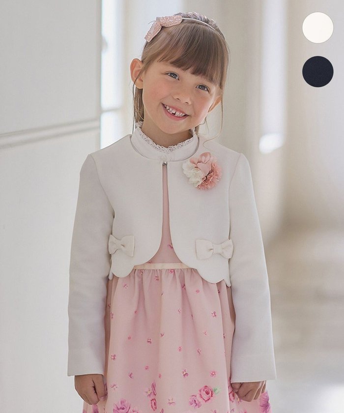 【エニファム/any FAM / KIDS】のグログラン リボン ジャケット インテリア・キッズ・メンズ・レディースファッション・服の通販 founy(ファニー) https://founy.com/ ファッション Fashion キッズファッション KIDS アウター Coat Outerwear /Kids 春 Spring 洗える Washable グログラン Grosgrain ショート Short ジャケット Jacket スカラップ Scalloped 定番 Standard 人気 Popularity ボレロ Bolero ポケット Pocket リボン Ribbon レース Race S/S・春夏 Ss・Spring/Summer 夏 Summer エレガント 上品 Elegant セレモニー Ceremony |ID: prp329100004535171 ipo3291000000032049941