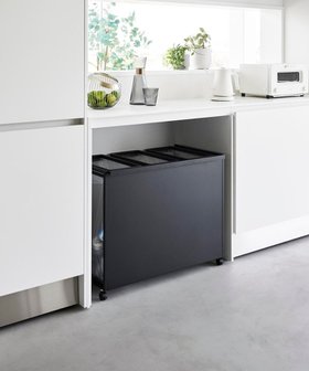 【タワー/tower】の目隠し分別ダストワゴン タワー 45L 3分別 ブラック 人気、トレンドファッション・服の通販 founy(ファニー) ファッション Fashion レディースファッション WOMEN |ID:prp329100004535172