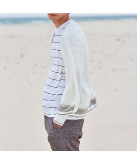 【ジョセフ アブード/JOSEPH ABBOUD / MEN】の【エコ素材/軽量/通気性/速乾性】ペーパーヤーンニット カーディガン 人気、トレンドファッション・服の通販 founy(ファニー) ファッション Fashion メンズファッション MEN トップス・カットソー Tops/Tshirt/Men ニット Knit Tops カーディガン Cardigans カーディガン Cardigan ヘリンボーン Herringbone 夏 Summer 春 Spring S/S・春夏 Ss・Spring/Summer 羽織 Haori 軽量 Lightweight |ID:prp329100004535184