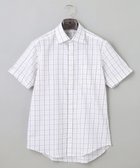 【五大陸/gotairiku / MEN】の春夏向け【形態安定】SUMMERPREMIUMPLEATS_スモールワイドカラー 半袖ドレスシャツ(ストライプ/チェック) グレー系4|ID: prp329100004535196 ipo3291000000032977704