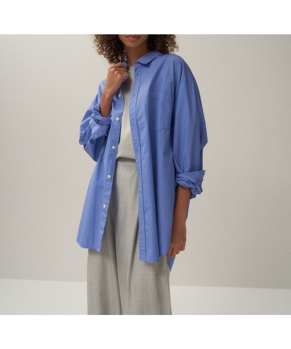 【エイトン/ATON】のSUVIN BROAD ウォッシュドシャツ - UNISEX インテリア・キッズ・メンズ・レディースファッション・服の通販 founy(ファニー) 　ファッション　Fashion　レディースファッション　Fashion for Women　トップス・カットソー　Cut & Sew Tops　シャツ・ブラウス・オフィスカジュアル　Elegant Blouses & Button-Ups　ユニセックス　Unisex, Genderless　インド　Indian Textile　スタンダード　Standard, Basic　タンブラー　Tumbler, Travel Mug　ドレス　Dress, One-Piece　ブロード　Broadcloth, Fine Cotton　夏　Summer　S/S・春夏　SS, Spring/Summer, Warm Season　A/W・秋冬　Autumn/Winter　SAX|ID: prp329100004535198 ipo3291000000033038118