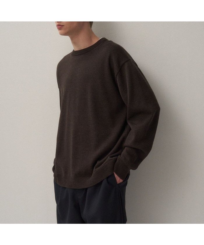 【エイトン/ATON】のWOOL WASHI クルーネックセーター - UNISEX インテリア・キッズ・メンズ・レディースファッション・服の通販 founy(ファニー) https://founy.com/ ファッション Fashion レディースファッション Fashion for Women トップス・カットソー Cut & Sew Tops ニット Knit Tops & Sweaters スウェット / スエット Sweatshirt, Sweatwear セーター Sweater, Knitwear ユニセックス Unisex, Genderless リネン Linen, Linen Fabric リラックス Relax, Relaxed Fit A/W・秋冬 Autumn/Winter S/S・春夏 SS, Spring/Summer, Warm Season 新作・新入荷 New Arrivals / New In 夏 Summer |ID: prp329100004535203 ipo3291000000033044337
