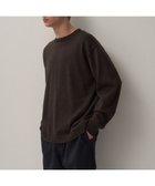 【エイトン/ATON】のWOOL WASHI クルーネックセーター - UNISEX BROWN TOP|ID: prp329100004535203 ipo3291000000033044338