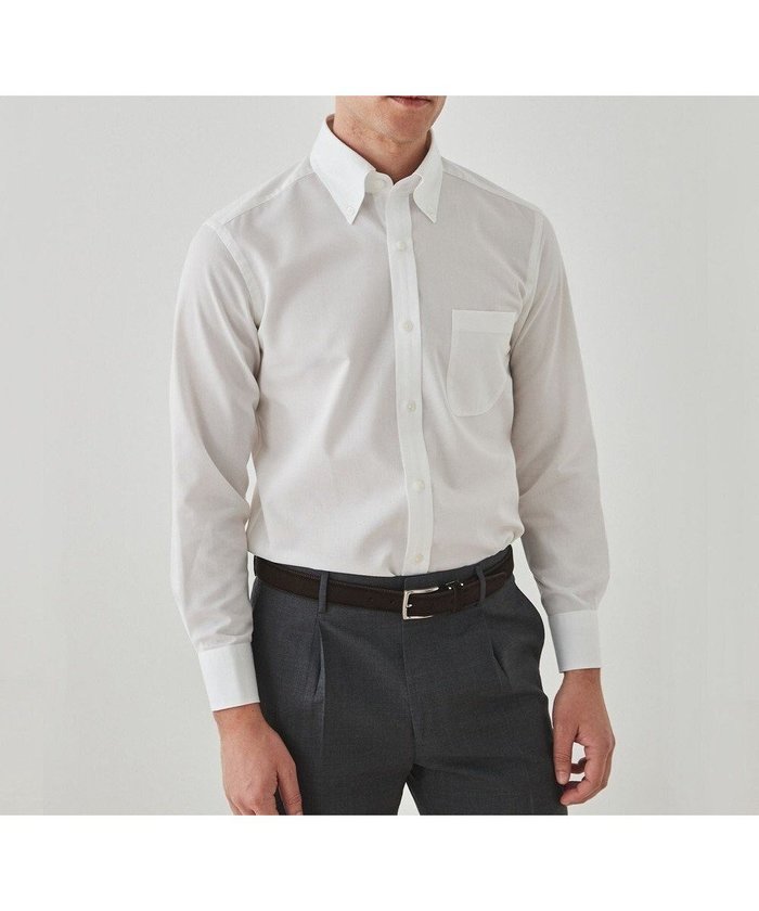 【五大陸/gotairiku / MEN】の春夏向け【形態安定】SUMMERPREMIUMPLEATS_ボタンダウンカラー 長袖ドレスシャツ(25年春夏モデル) インテリア・キッズ・メンズ・レディースファッション・服の通販 founy(ファニー) https://founy.com/ ファッション Fashion メンズファッション Fashion for Men トップス・カットソー Cut & Sew Tops メンズシャツ Shirts 春 Spring ストレッチ Stretch, Stretchy Fabric スーピマ Supima, Premium Cotton ドレス Dress, One-Piece 定番 Standard, Basic Item 長袖 Long Sleeve, Full Sleeve レギュラー Regular, Standard Fit S/S・春夏 SS, Spring/Summer, Warm Season 夏 Summer |ID: prp329100004535205 ipo3291000000033603336