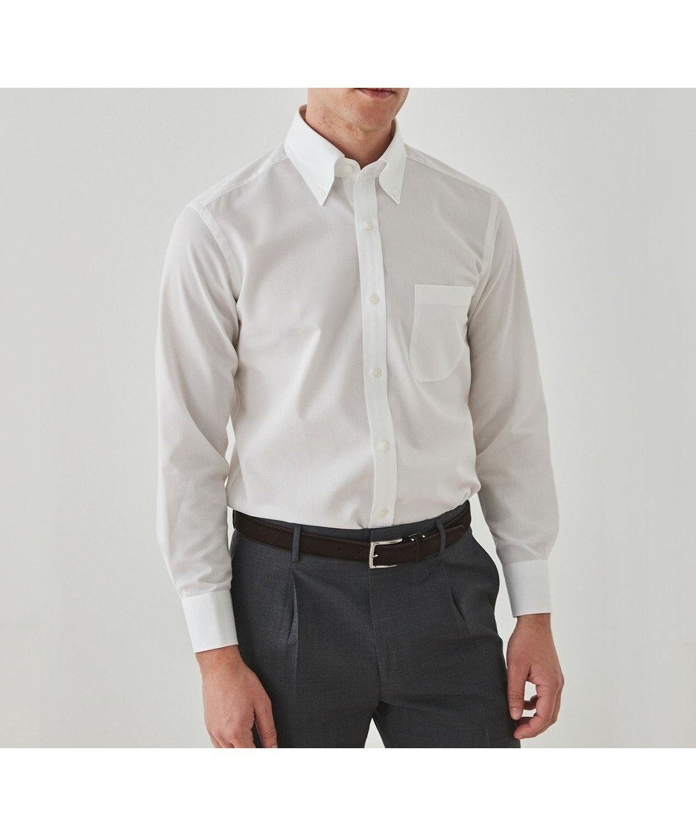 【五大陸/gotairiku / MEN】の春夏向け【形態安定】SUMMERPREMIUMPLEATS_ボタンダウンカラー 長袖ドレスシャツ(25年春夏モデル) 人気、トレンドファッション・服の通販 founy(ファニー) 　ファッション　Fashion　メンズファッション　Fashion for Men　トップス・カットソー　Cut & Sew Tops　メンズシャツ　Shirts　春　Spring　ストレッチ　Stretch, Stretchy Fabric　スーピマ　Supima, Premium Cotton　ドレス　Dress, One-Piece　定番　Standard, Basic Item　長袖　Long Sleeve, Full Sleeve　レギュラー　Regular, Standard Fit　S/S・春夏　SS, Spring/Summer, Warm Season　夏　Summer　 other-1|ID: prp329100004535205 ipo3291000000033603336