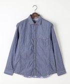 【ジョセフ アブード/JOSEPH ABBOUD / MEN】の【2WAY】リバーシブル シャツ 人気、トレンドファッション・服の通販 founy(ファニー) ファッション Fashion メンズファッション Fashion for Men トップス・カットソー Cut & Sew Tops メンズシャツ Shirts シャンブレー Chambray, Denim-Like Fabric ストライプ Stripe, Striped Pattern ドット Polka Dot, Dot Pattern パターン Pattern, Design Print リバーシブル Reversible, Two-Sided ワイヤー Wire, Wired Bra 夏 Summer 定番 Standard, Basic Item 春 Spring S/S・春夏 SS, Spring/Summer, Warm Season 無地 Plain, Solid Color thumbnail サックスブルー系|ID: prp329100004535206 ipo3291000000033512097