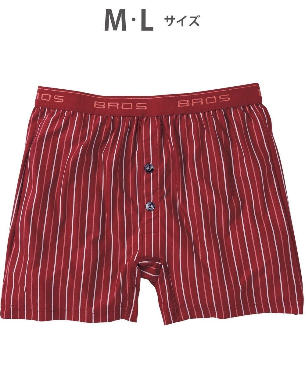 【ワコール/Wacoal / MEN】のトランクス しめつけすぎずダブつかない ストレッチ素材 前開き 下着 メンズ GT4111 /ブロス バイ ワコールメン インテリア・キッズ・メンズ・レディースファッション・服の通販 founy(ファニー) 　ファッション　Fashion　メンズファッション　MEN　アンダー　Under　ストライプ　Stripe　ストレッチ　Stretch　スリム　Slim　フラット　Flat　メンズ　Mens　再入荷　Restock/Back In Stock/Re Arrival　レッド|ID: prp329100004535207 ipo3291000000032296874