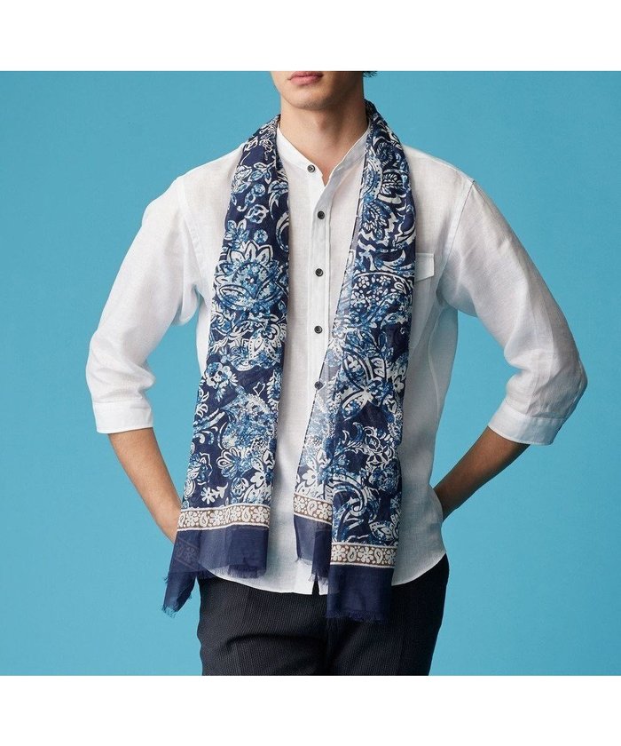 【ジョセフ アブード/JOSEPH ABBOUD / MEN】の【麻100%・軽い・涼しい】 モイスチャーリネンバンドカラーシャツ インテリア・キッズ・メンズ・レディースファッション・服の通販 founy(ファニー) https://founy.com/ ファッション Fashion メンズファッション MEN トップス・カットソー Tops/Tshirt/Men シャツ Shirts おすすめ Recommend エレガント 上品 Elegant シャンブレー Chambray ジャケット Jacket ペイズリー Paisley 夏 Summer 春 Spring S/S・春夏 Ss・Spring/Summer 羽織 Haori |ID: prp329100004535209 ipo3291000000032050153