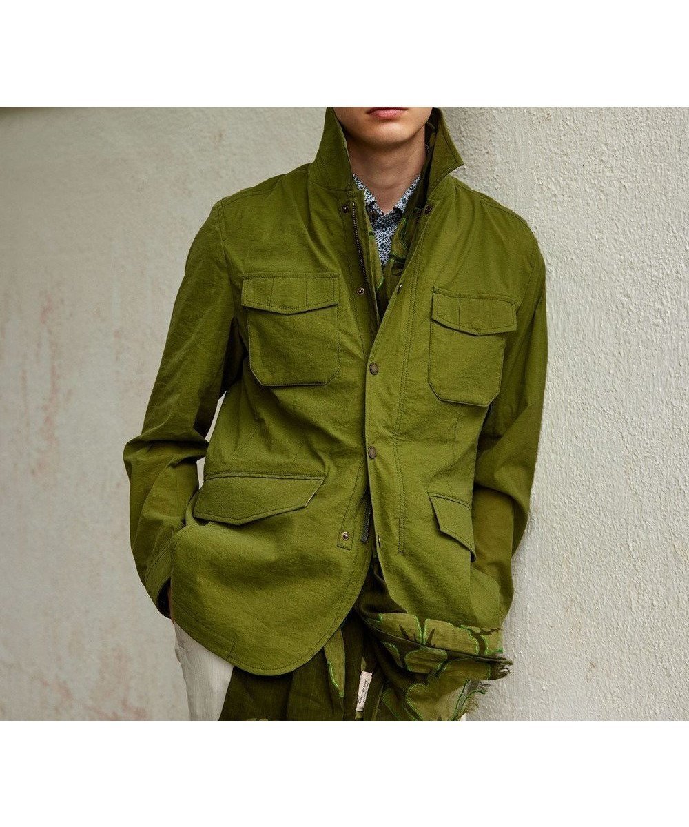 【ジョセフ アブード/JOSEPH ABBOUD / MEN】の【ストレッチ/ECO撥水】アクティブレジャーブルゾン インテリア・キッズ・メンズ・レディースファッション・服の通販 founy(ファニー) 　ファッション　Fashion　メンズファッション　MEN　アウター　Coats Outerwear/Men　ブルゾン　Blouson/Jackets　春　Spring　軽量　Lightweight　ジャケット　Jacket　ストレッチ　Stretch　ブルゾン　Blouson　プリント　Print　S/S・春夏　Ss・Spring/Summer　再入荷　Restock/Back In Stock/Re Arrival　夏　Summer　グリーン系|ID: prp329100004535210 ipo3291000000032125765