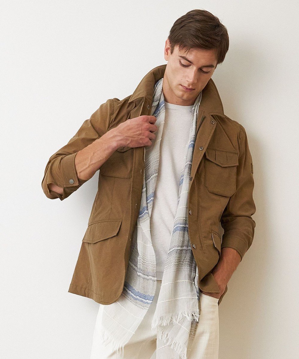 【ジョセフ アブード/JOSEPH ABBOUD / MEN】の【ストレッチ/ECO撥水】アクティブレジャーブルゾン インテリア・キッズ・メンズ・レディースファッション・服の通販 founy(ファニー) 　ファッション　Fashion　メンズファッション　MEN　アウター　Coats Outerwear/Men　ブルゾン　Blouson/Jackets　春　Spring　軽量　Lightweight　ジャケット　Jacket　ストレッチ　Stretch　ブルゾン　Blouson　プリント　Print　S/S・春夏　Ss・Spring/Summer　再入荷　Restock/Back In Stock/Re Arrival　夏　Summer　キャメル系|ID: prp329100004535210 ipo3291000000032125768
