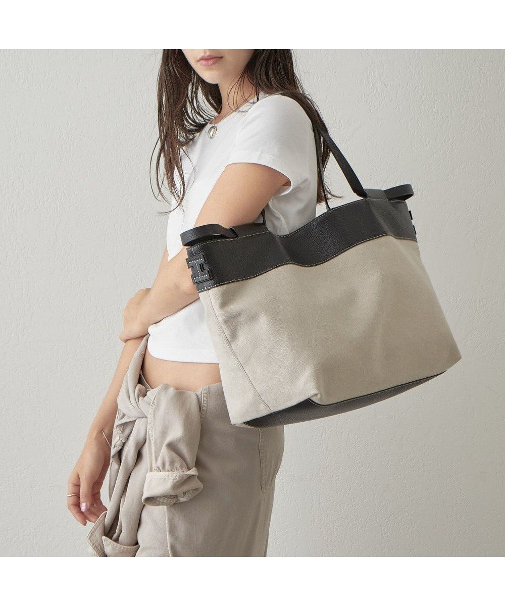 【イアクッチ/IACUCCI】のソルジェンテ CANVAS/CERVO インテリア・キッズ・メンズ・レディースファッション・服の通販 founy(ファニー) 　ファッション　Fashion　レディースファッション　Ladies' Fashion Online　バッグ　Bag　キャンバス　Canvas　シンプル　Simple　スマート　Smart　バランス　Balance　ビッグ　Big　ポケット　Pocket　おすすめ　Recommend　旅行　Travel　エレガント 上品　Elegant　ビジネス 仕事 通勤　Business　2025年　2025　2025春夏・S/S　Ss,Spring/Summer,2025　ブラック|ID: prp329100004535230 ipo3291000000032616611