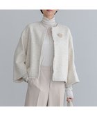 【23区/NIJYUSANKU】のGIOLICA ノーカラー ツイード ジャケット 人気、トレンドファッション・服の通販 founy(ファニー) ファッション Fashion レディースファッション WOMEN アウター Coat Outerwear ジャケット Jackets ノーカラージャケット No Collar Leather Jackets イタリア Italy エレガント 上品 Elegant オレンジ Orange 春 Spring カーディガン Cardigan クラシック Classic シンプル Simple ジャケット Jacket スリーブ Sleeve チェーン Chain ツィード Tweed ツイード Tweed テクスチャー Texture デニム Denim フラット Flat フランス France フロント Front プリント Print ボトム Bottom ミックス Mix モダン Modern リボン Ribbon ワイド Wide S/S・春夏 Ss・Spring/Summer 再入荷 Restock/Back In Stock/Re Arrival thumbnail アイボリー×ゴールド|ID: prp329100004535247 ipo3291000000032130478