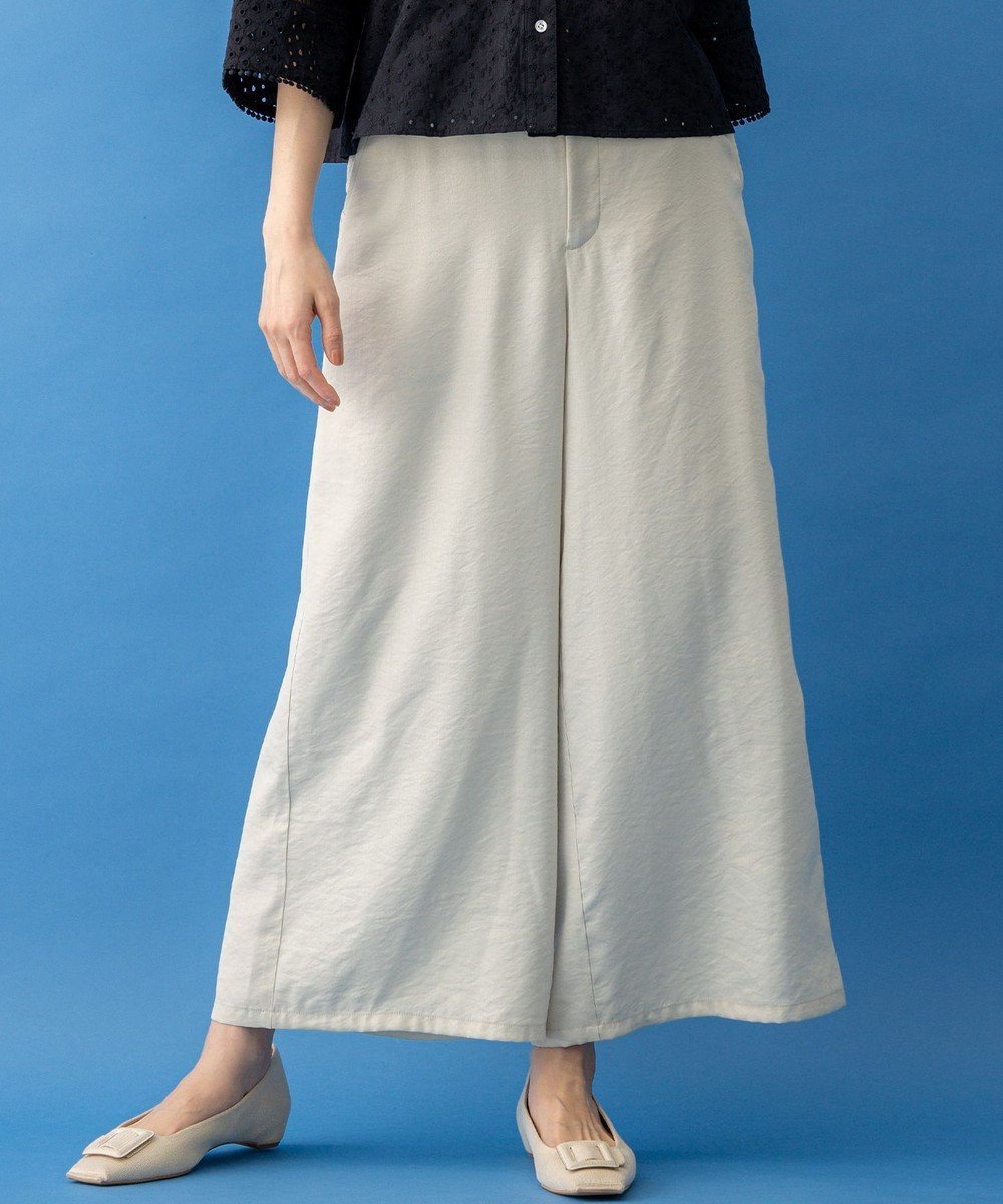 【組曲/KUMIKYOKU】のグロッシーツイルワイドフレア パンツ インテリア・キッズ・メンズ・レディースファッション・服の通販 founy(ファニー) 　ファッション　Fashion　レディースファッション　WOMEN　パンツ　Pants　シルク　Silk　タンブラー　Tumbler　ツイル　Twill　フィット　Fit　フレア　Flare　ワイド　Wide　ヴィンテージ　Vintage　夏　Summer　春　Spring　S/S・春夏　Ss・Spring/Summer　サンドベージュ系|ID: prp329100004535250 ipo3291000000032132363