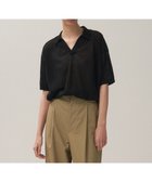 【エイトン/ATON】のCOMPACT COTTON スキッパーポロセーター BLACK|ID: prp329100004535253 ipo3291000000032050485