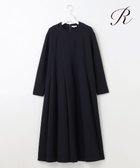 【23区/NIJYUSANKU】の【R(アール)】ウールダブルクロス イレギュラータック フレアワンピース ネイビー系|ID: prp329100004535256 ipo3291000000032685761