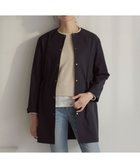 【ジェイ プレス/J.PRESS】の【洗える・撥水】ドライツイルストレッチ ノーカラー コート ネイビー系|ID: prp329100004535259 ipo3291000000033552132