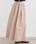 【ベイジ,/BEIGE,】の【洗える】FREESIA / イージーウエストストライプフレアスカート Camel Stripe|ID: prp329100004535262 ipo3291000000032708117