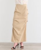 【ベイジ,/BEIGE,】の【洗える】YANN / サイドタックIラインロングスカート Beige|ID: prp329100004535272 ipo3291000000032050560