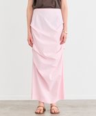 【ベイジ,/BEIGE,】の【洗える】YANN / サイドタックIラインロングスカート Pink|ID: prp329100004535272 ipo3291000000032050561