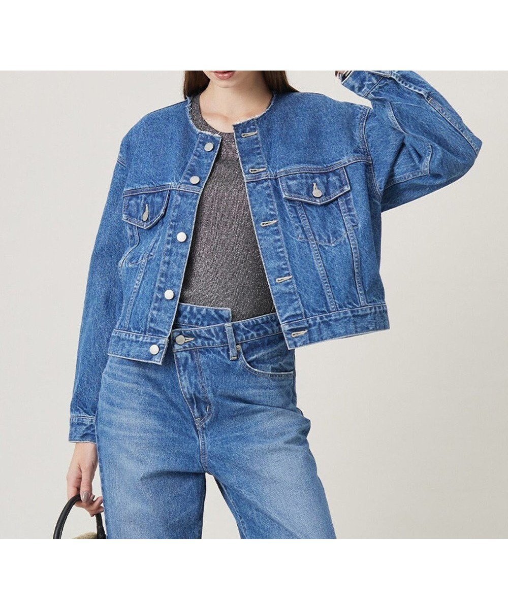 【アイシービー/iCB】の【CLASSY.1月号掲載・洗える】ウォーターリサイクルデニム ジャケット 人気、トレンドファッション・服の通販 founy(ファニー) 　雑誌掲載アイテム　Magazine Items　ファッション雑誌　Fashion Magazines　クラッシィ　CLASSY.　ファッション　Fashion　レディースファッション　WOMEN　アウター　Coat Outerwear　ジャケット　Jackets　デニムジャケット　Denim Jackets　1月号　January Issue　ウォーター　Water　春　Spring　洗える　Washable　クロップド　Cropped　ジャケット　Jacket　ストーン　Stone　セットアップ　Set Up　雑誌　Magazine　ツイード　Tweed　デニム　Denim　トレンド　Trend　ブリーチ　Bleach　ボックス　Box　ボトム　Bottom　ミックス　Mix　ロング　Long　ワイド　Wide　S/S・春夏　Ss・Spring/Summer　日本製　Made In Japan　夏　Summer　2024年　2024　 other-1|ID: prp329100004535275 ipo3291000000032050586