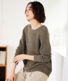 【自由区/JIYU-KU】の【カタログ掲載・WEB限定カラーあり・洗える】リネンミドルゲージボートネック ニット カーキ|ID: prp329100004535292 ipo3291000000033488126