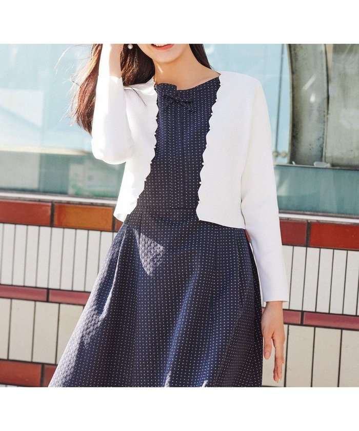 【トッカ/TOCCA】の【洗える】SCALLOP ボレロ インテリア・キッズ・メンズ・レディースファッション・服の通販 founy(ファニー) https://founy.com/ ファッション Fashion レディースファッション Fashion for Women アウター Coat / Outerwear Collection ボレロ・ショート丈ジャケット / ドレス羽織りに Boleros & Short Jackets 2025年 2025 2025春夏・S/S Spring/Summer 2025 SS25 スカラップ Scallop, Scalloped Edge ボレロ Bolero, Short Cardigan 夏 Summer S/S・春夏 SS, Spring/Summer, Warm Season 洗える Machine Washable A/W・秋冬 Autumn/Winter |ID: prp329100004535296 ipo3291000000033463653