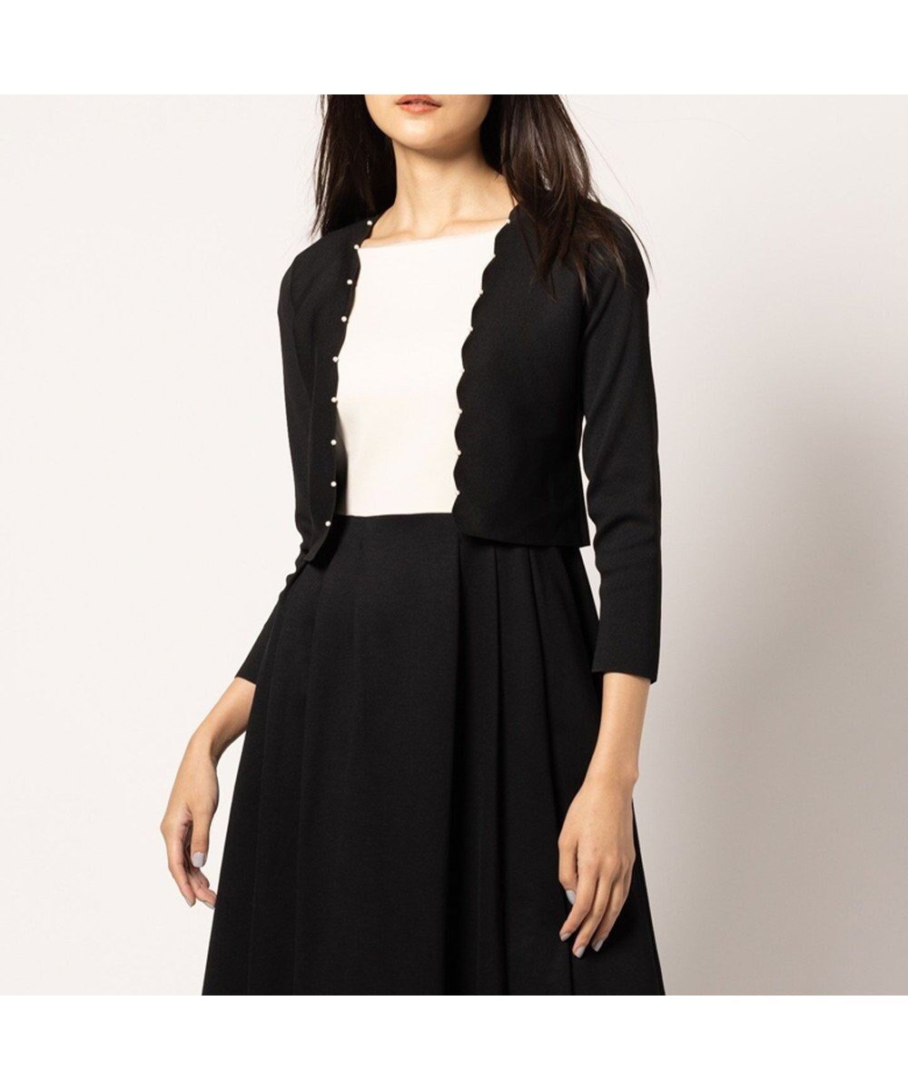 【トッカ/TOCCA】の【洗える】SCALLOP ボレロ インテリア・キッズ・メンズ・レディースファッション・服の通販 founy(ファニー) 　ファッション　Fashion　レディースファッション　Fashion for Women　アウター　Coat / Outerwear Collection　ボレロ・ショート丈ジャケット / ドレス羽織りに　Boleros & Short Jackets　2025年　2025　2025春夏・S/S　Spring/Summer 2025 SS25　スカラップ　Scallop, Scalloped Edge　ボレロ　Bolero, Short Cardigan　夏　Summer　S/S・春夏　SS, Spring/Summer, Warm Season　洗える　Machine Washable　A/W・秋冬　Autumn/Winter　ブラック|ID: prp329100004535296 ipo3291000000033463657